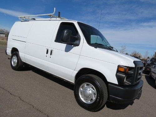 2008 ford e-250 cargo van xl racks bins 1 owner fleet 5.4 v8 cruise very clean!