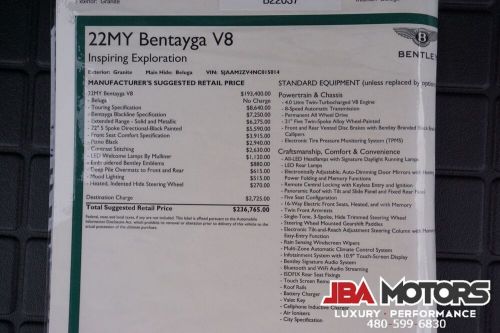 2022 Bentley Bentayga V8 AWD SUV Full Matte PPF 24 Wheels Black Out Pkg, US $188,500.00, image 5