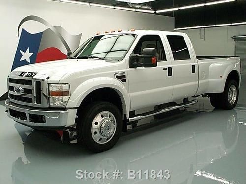 2008 ford f-450 lariat crew diesel drw htd leather 47k texas direct auto