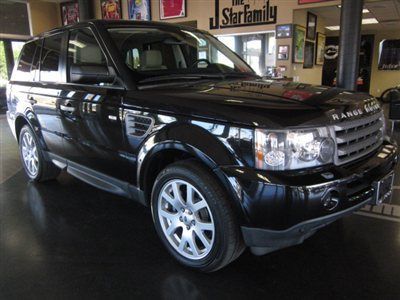 2009 land rover range rover sport hse black