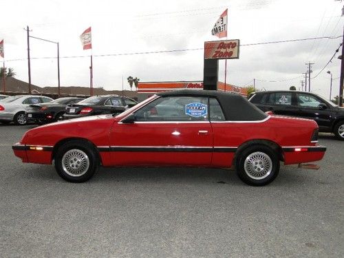 1989 chrysler lebaron 2dr convertible gt