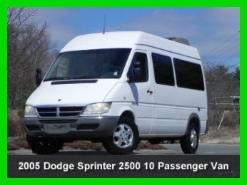 2005 dodge sprinter 10 passenger van 2500 hc 2.7l mercedes turbo diesel cloth ac