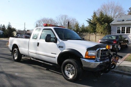 2000 f 250 xlt 4dr super duty 4x4 diesel 7.3 turbo 2meyer 8ft plow lift gate 65k