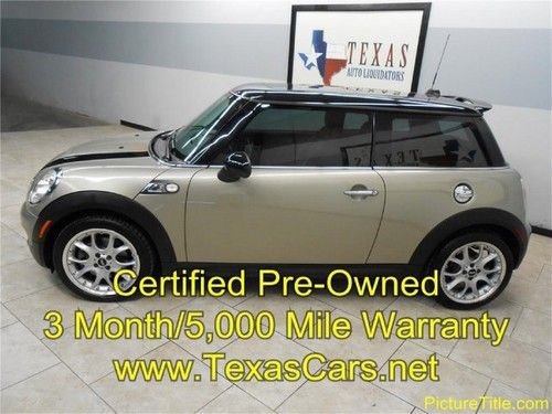 07 mini s 6spd sunroofs new tires certified warranty we finance!!!