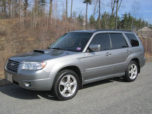 2007 subaru forester xt limited awd-turbo-leather-sunroof-carfax-28 mpg-silver