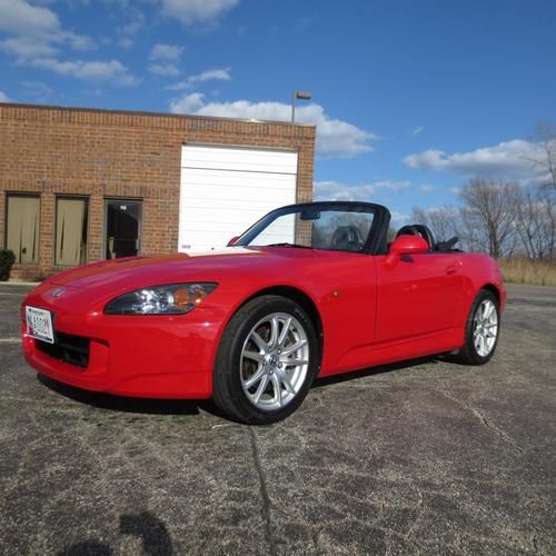 2005 honda s2000 red low miles