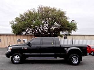 2009 black laramie mega 6.7l i6 4x4 navigation satellite sunroof b&amp;w bluetooth