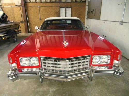 1973 cadillac eldorado convertible red