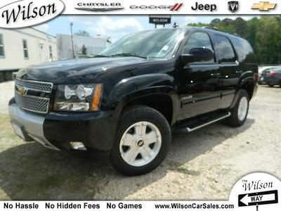Lt new 5.3l leather heated seats z71 off road 4x4 2013 chevy tahoe black/black