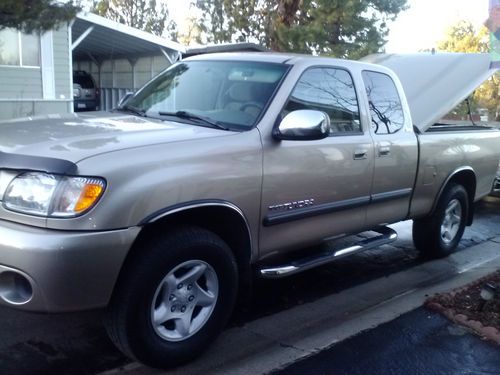 Toyota tundra, 2003 rwd 4.7 ltr champaign, ext. cab w/ access doors, tunnell cvr