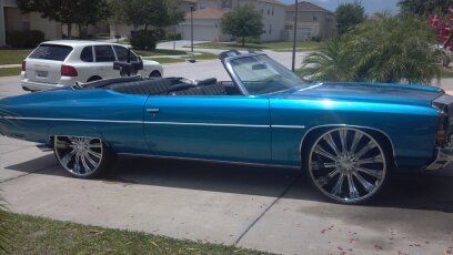 1972 chevrolet impala base convertible 2-door 5.7l on 26's