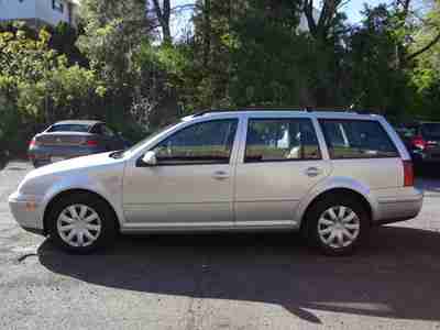 VW VOLKSWAGEN JETTA TDI DIESEL WAGON HEATED LEATHER SUNROOF AUTOCHECK NO RESERVE, image 2