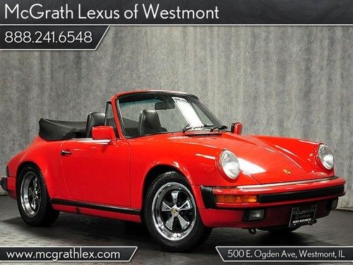 1988 911 carrera manual trans convertible showroom clean