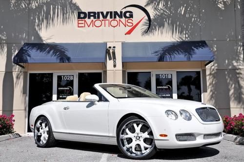 2007 bentley continental gtc! white/tan! loaded! rare!!