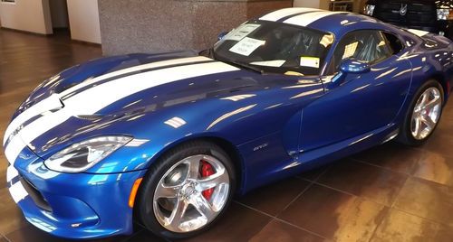 2013 srt viper gts launch edition blue white stripes # "30"