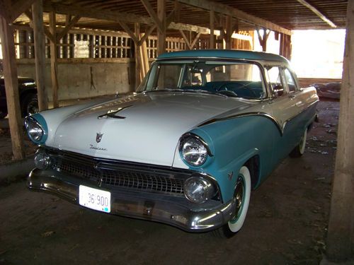 1955 ford fairlane club sedan 2dr 2 door 46k miles 272 v8 automatic nice driver!