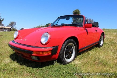 1987 porsche 911 cabriolet 13,000 original miles, perfect condition