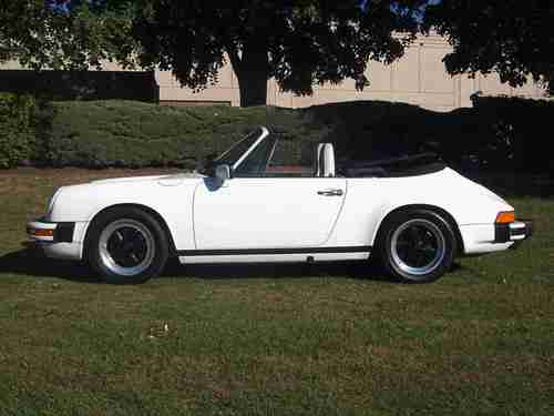 1987 Porsche 911 Carrera Convertible Cabriolet 2-Door 3.2L, image 2