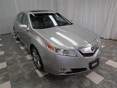 2009 acura tl sh awd 3.7l 32k xenon navi cam mroof heated lthr loaded