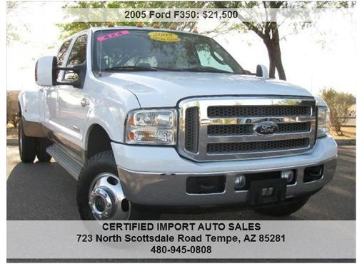 2005 ford f-350 super duty king ranch crew cab pickup 4-door 6.0l