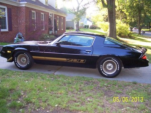 79 factory black build sheet 99,000 miles z28 # 350  auto a/c  67 68 69 70 80 81