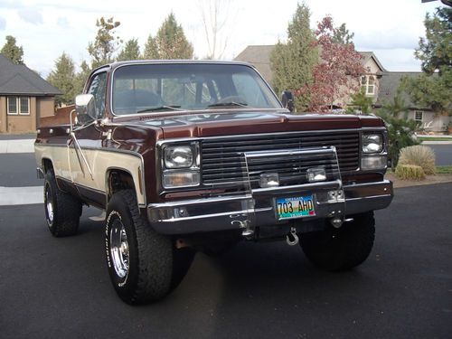 Rare one owner with 16k original miles 1980 chev silverado 4x4 c3500