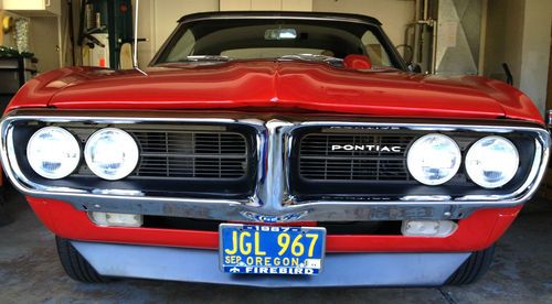 1967 pontiac firebird v8, convertible, 4 speed