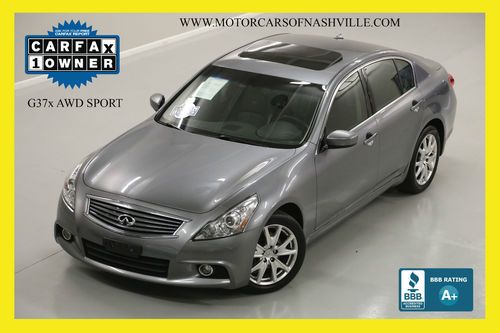 7-days *no reserve* '10 g37x s awd sport pkg nav tv/dvd bose xenon full warranty