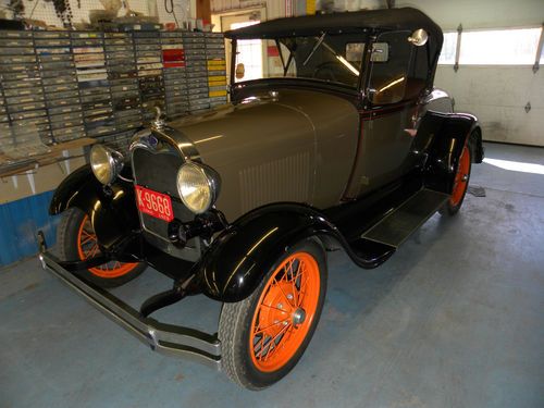 1929 model a ford rumble seat roadster