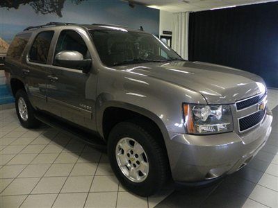 2012 chevy tahoe lt 4wd clean gray leather dvd player v8 wood trim low miles