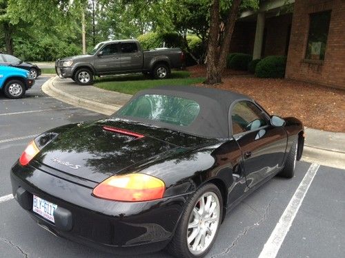 2002 boxster s 16k miles blk/blk sport wheels tiptronic bose w cd changer