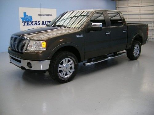 2008 ford f150 lariat 4x4 leather wood grain tow package super clean 60k