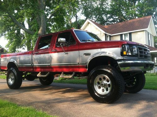 1997 ford f-350 crew cab cummins 4x4 5-speed !!!!! fummins