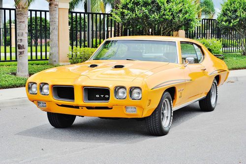 Simply beautiful 1970 pontiac gto real deal judge stripes 400 4br no reserve wow