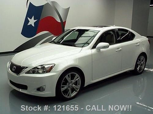 2010 lexus is250 auto sunroof leather paddle shift 26k texas direct auto