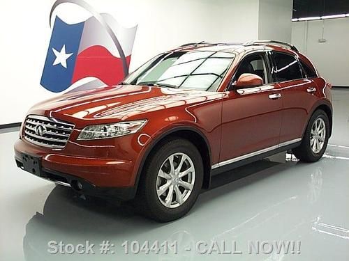 2008 infiniti fx35 sunroof nav rear cam htd leather 48k texas direct auto