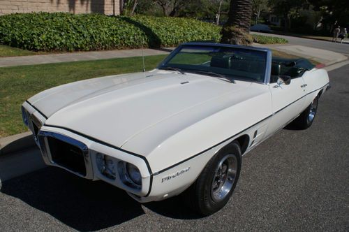 1969 original california car in original cameo white &amp; a midnight green interior