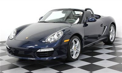 Navigation xenons 18s dark blue 2010 porsche boxster convertible low miles nav