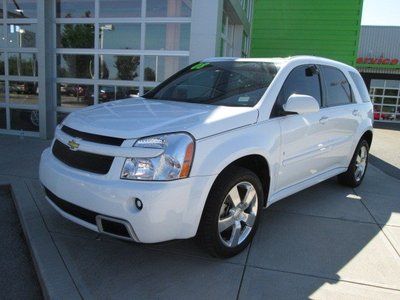 Chevy white equinox leather sport awd suv clear title crossover loaded we financ