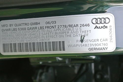 2003 Audi RS6 Base Sedan 4-Door 4.2L, US $23,500.00, image 15