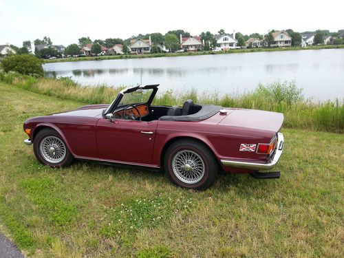 1970 triumph tr6 with wire wheels