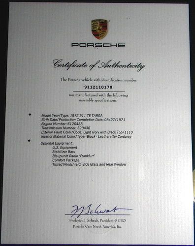 1972 Porsche 911 T/E TARGA, US $59,000.00, image 13