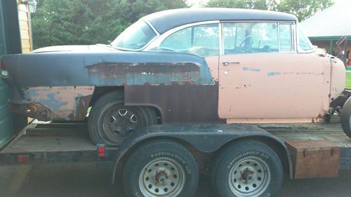 1955 Chevrolet Bel Air 2 door Hardtop Sport Coupe project car, image 3