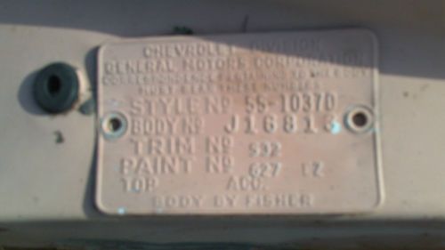1955 Chevrolet Bel Air 2 door Hardtop Sport Coupe project car, image 20