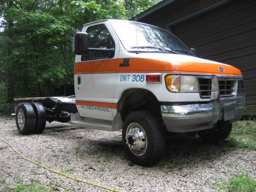 Quigley 4x4 van with powerstroke turbo diesel cutaway 46,000 original miles