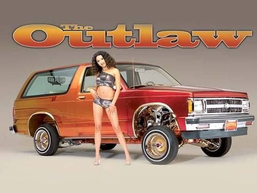 Full custom lowrider show chevy blazer candy chrome gold daytons