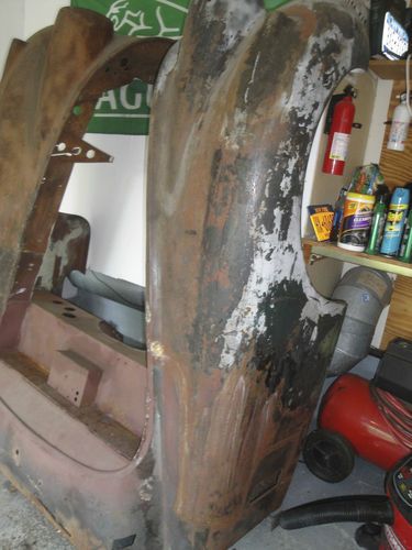 Jaguar xk 140 120 parts car frame, hood,, image 3