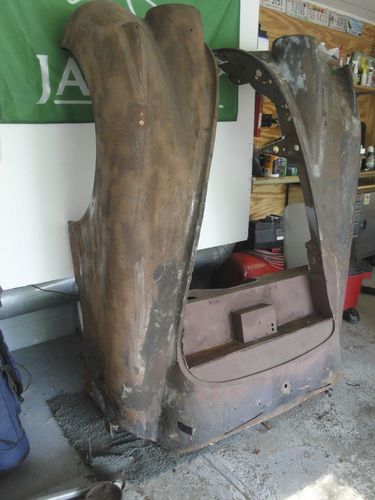 Jaguar xk 140 120 parts car frame, hood,, image 4