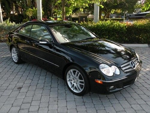 09 clk350 coupe automatic leather premium &amp; appearance pkg bluetooth 1 owner