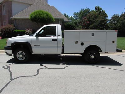 03 silverado 2500hd reg cab utility bed 6.0l v8 gas